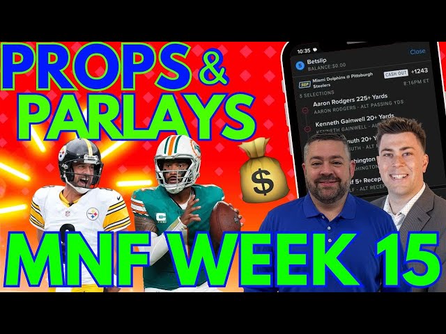 🚨 Lock These MNF Props In NOW! Dolphins vs Steelers Best Bets