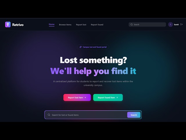 Introducing Retrivo — A Smarter Way to Reunite Lost Items with Their Owners