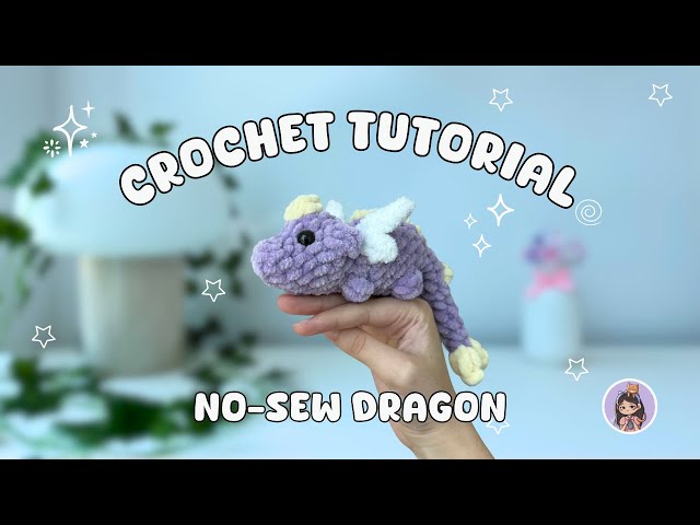 How to crochet NO-SEW dragon, no sped up tutorial l My universe