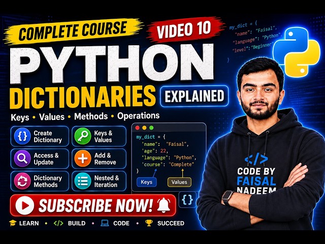 Python Dictionaries Explained | Keys, Values, Methods & Dictionary Operations
