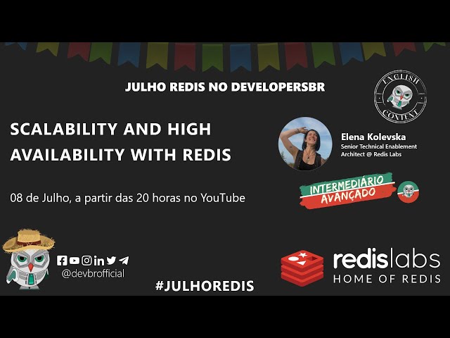[#JulhoRedis | English Content] Scalability and High Availability with Redis