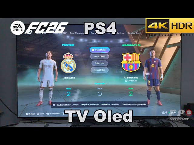 FC 26 PS4 Gameplay 4K TV