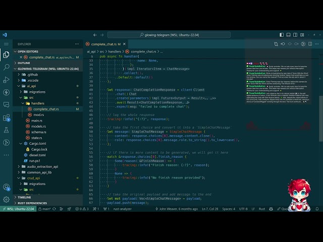 Robust Error Handling for Rust APIs in Glowing-Telegram | Chill Sunday Morning Coding - Episode 82