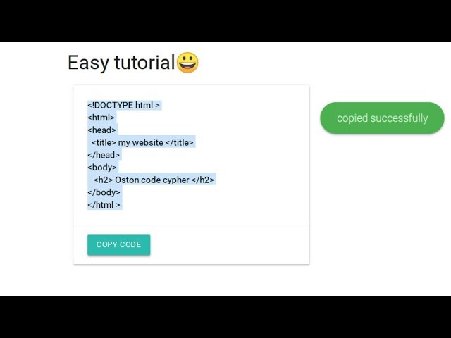 How to copy text,content,code from a website to a clipboard  - Clipboard js