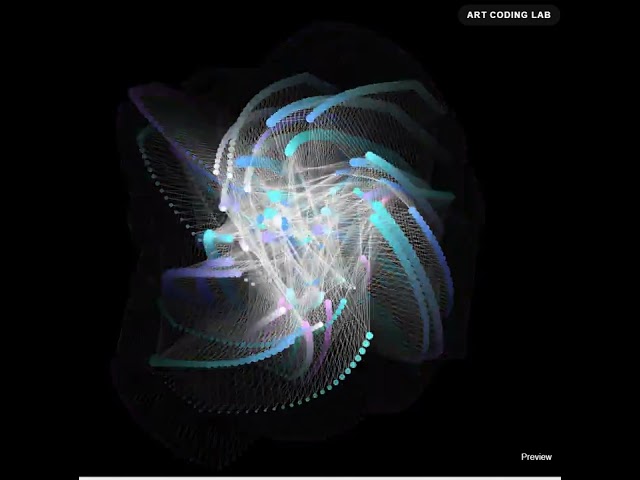 Morphing sphere art - Learn creative coding with Art Coding Lab