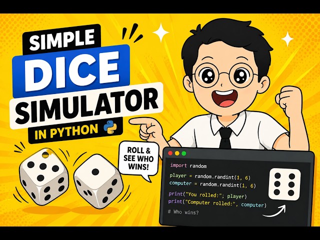 Build a Simple Dice Game in Python 🎲 | Beginner Python Project