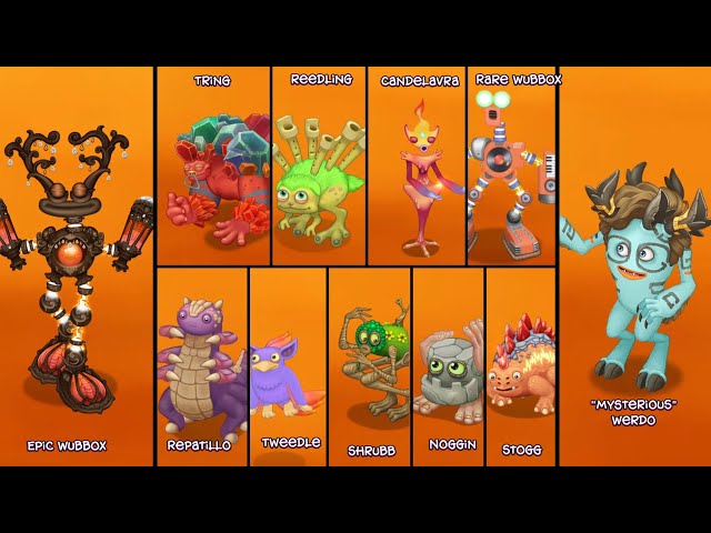 Fire Haven (CG5 UPDATE) but each Monster is Zoomed in! (Hear Everyone Better) - My singing Monsters