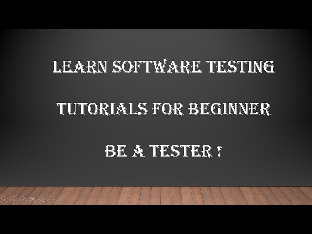 Software testing basics for beginners