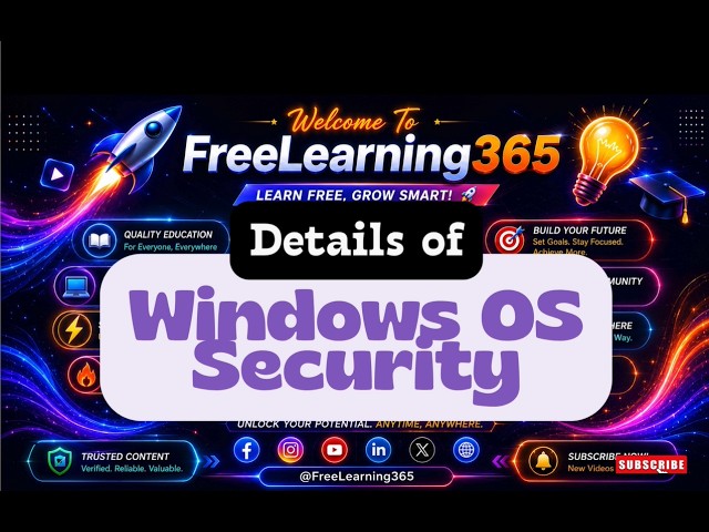 Windows Security Explained: How Microsoft Protects You with Defender, Firewall, BitLocker & More
