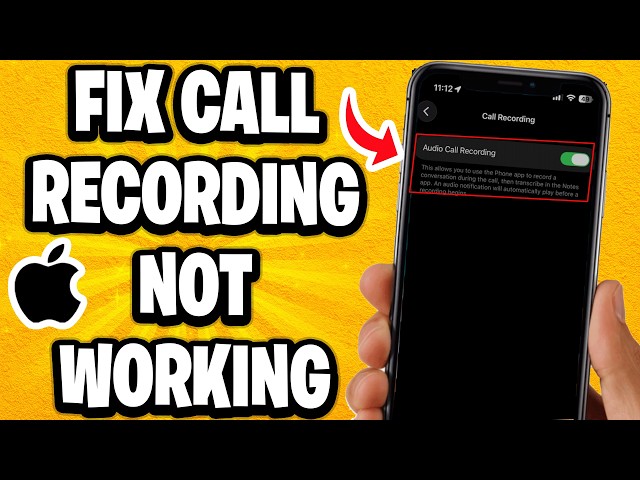 How to Fix Call Recording Not Showing/Working on iPhone?