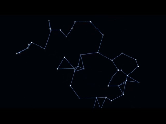 Celestial constellation map 4k Visual Loop | Python + Taichi CUDA | 60 FPS