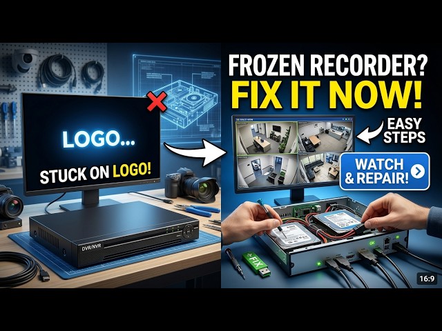 DVR / NVR Stuck on Logo? How to Fix a Frozen Security Recorder (Step-by-Step)