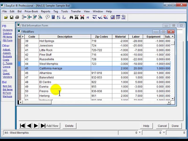 Using Craftsman NCE Pricing Data