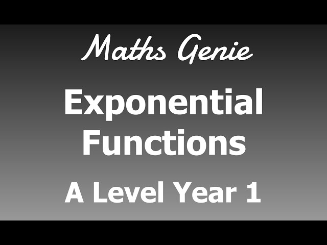 Exponential Functions