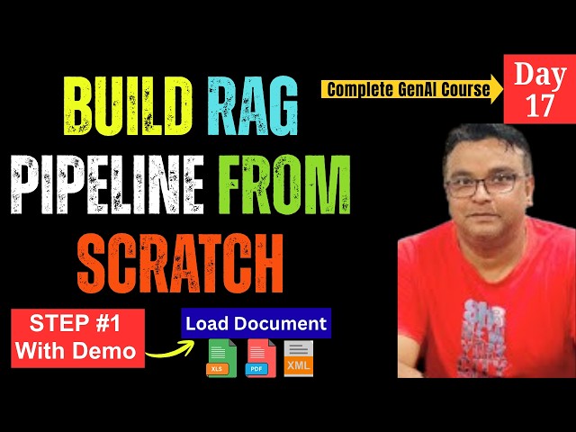 Build a RAG Pipeline from Scratch – End-to-End RAG Project | Step #1