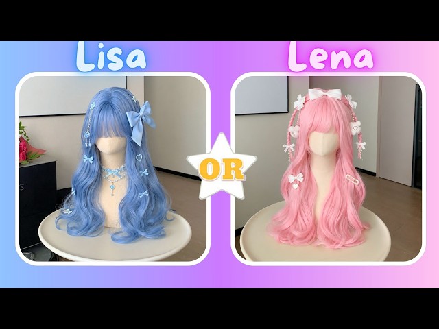 Lisa or lena 🩷 PINK vs BLUE 🩵
