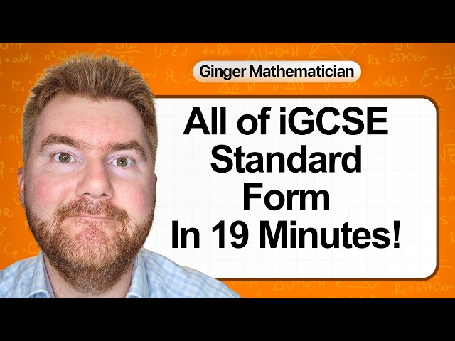 All of iGCSE Standard Form In 20 Minutes!