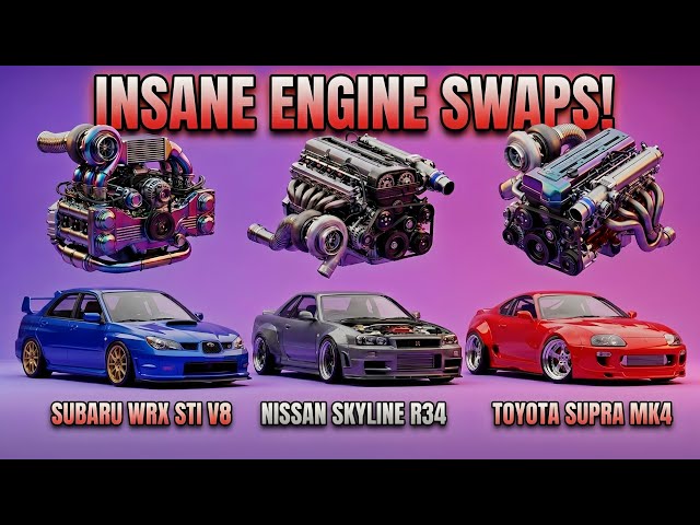 Killer Subaru (2JZ) & Toyota Supra Nissan GTR | Insane Engine Swaps–Animation