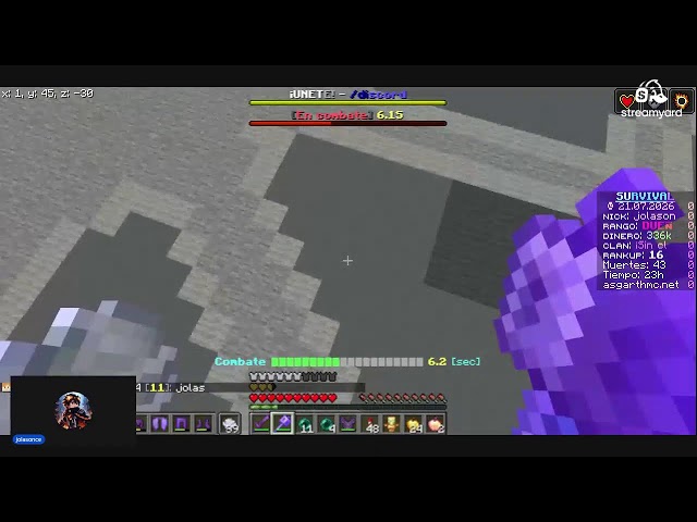 PvP contra @Alton203 en AsgarthMC | asgarthmc.net
