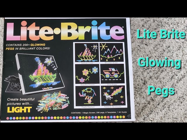 Lite Brite Glowing Pegs Game - How To Assemble and Play