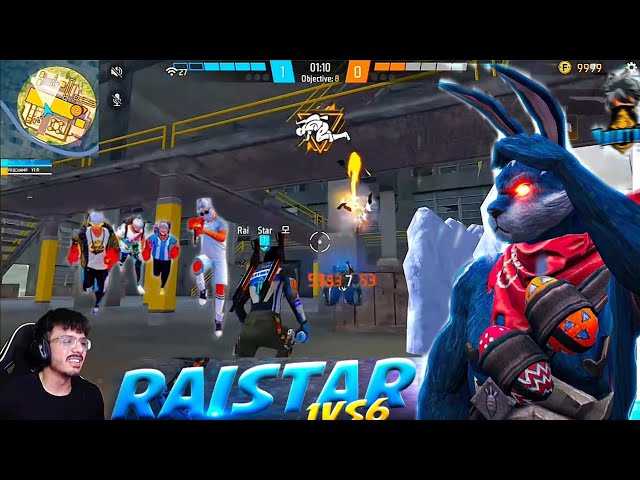 RAISTAR 1V6 GAMEPLAY🥵 |TOURNAMENT GAMEPLAY| OLD MEMORIES| @RaiStar @GyanGaming