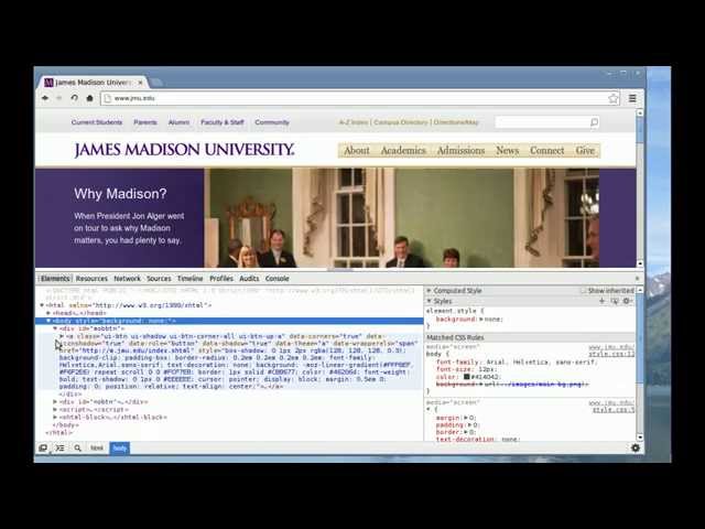 JMU CS 101: World Wide Web