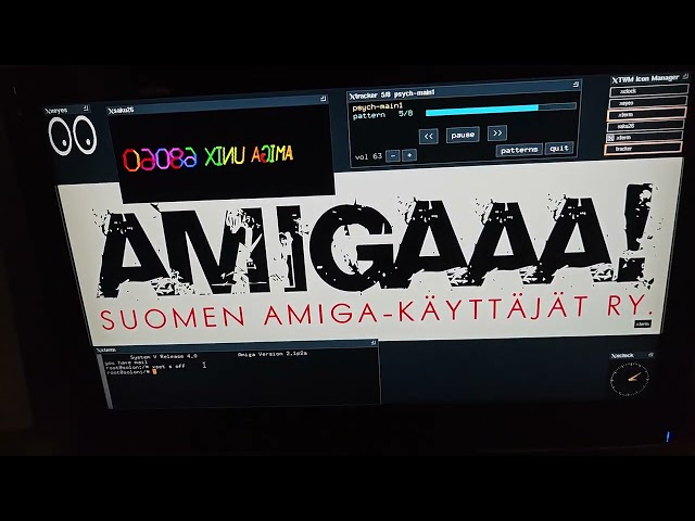 Amiga UNIX 68060 on display at Saku 26