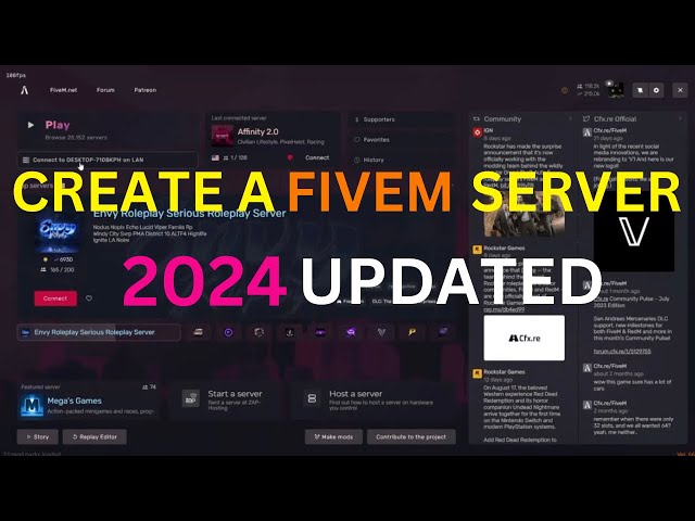How To Create A FiveM Server FULL Tutorial | Free | 2024 Updated