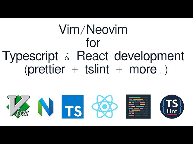 [DEMO] Vim/NeoVim Typescript React with TSlint, Prettier, Code Intellisense and more