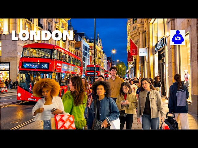 Saturday Night in London 🇬🇧 Walking Though the Heart of the West End | London Evening Walk | 4K HDR