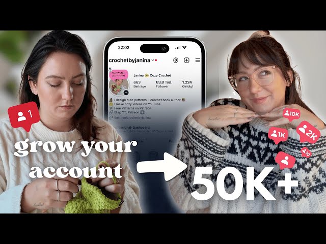 This is how you grow your Crochet Account! My Top 5 Learnings
