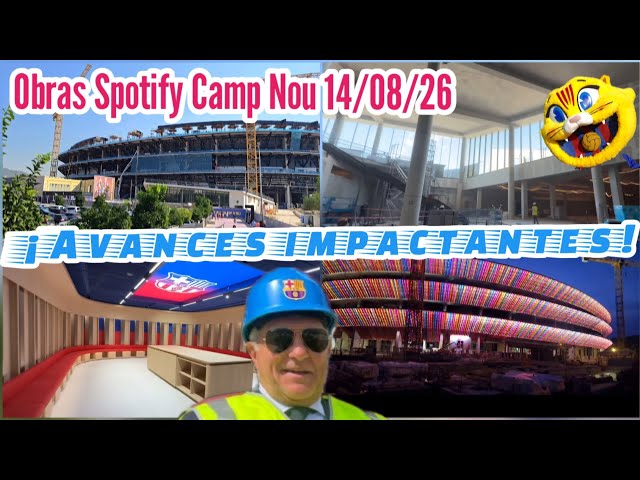 Spotify Camp Nou construction 08/14/26 😵‍💫 Stunning progress! 😵‍💫