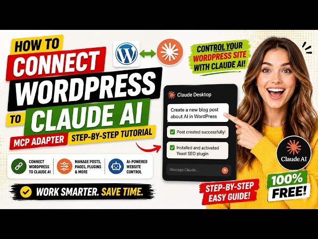 I Connected WordPress to Claude AI - Now I Never Open the Dashboard (MCP Adapter Tutorial)