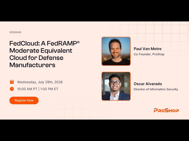 FedCloud: A FedRAMP® Moderate Equivalent Cloud for Defense Manufacturers