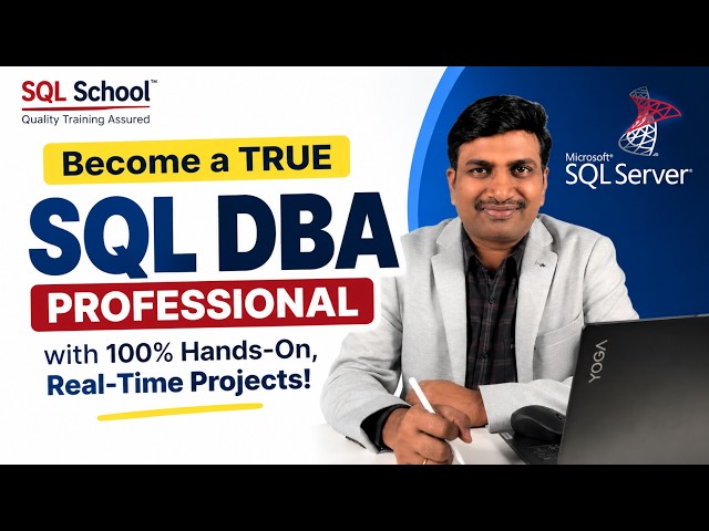 Become a SQL DBA Professional in 2026 | 100% Hands-On Real-Time Projects