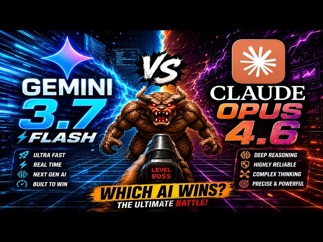 Can a Fast AI BEAT the Coding Giant? Gemini 3.7 Flash vs Claude Opus 4.6