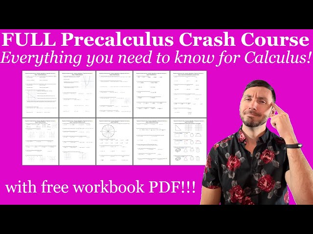Preparation for Calculus Boot Camp & Precalculus Crash Course 💪