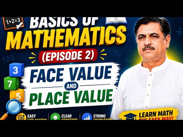 Basics of Mathematics Episode 2 Face value and Place value 