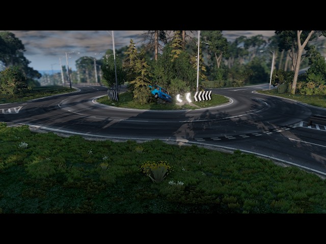 Making a Realistic Roundabout | BeamNG Map Making (TL x10)