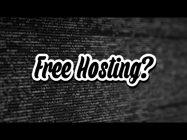 how to host a website for free