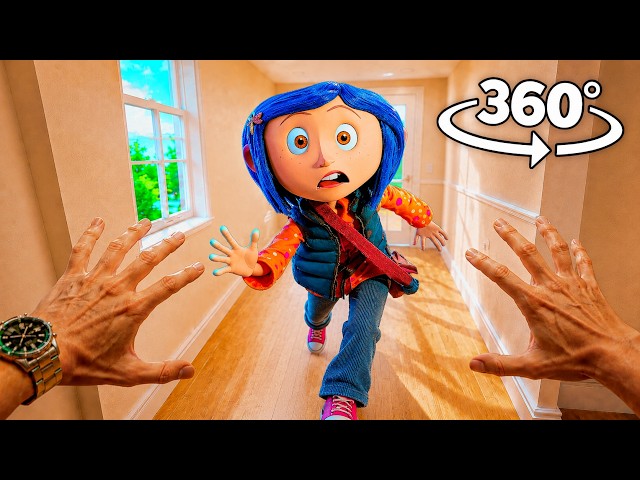CORALINE is INSIDE Your House! 360° VR Movie | 4K