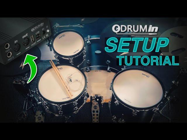 How to set up edrumin with drum-tec pro e-drums & Unlock e-cymbals