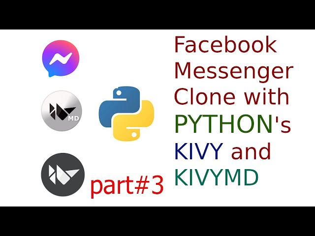 Clone Facebook Messenger with python's kivy and kivymd part #3 || front end ||