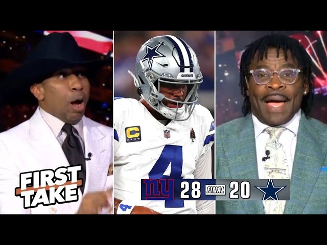  FIRST TAKE | Dallas disaster continues Stephen A. roasts Michael Irvin after Cowboys lose to Giants