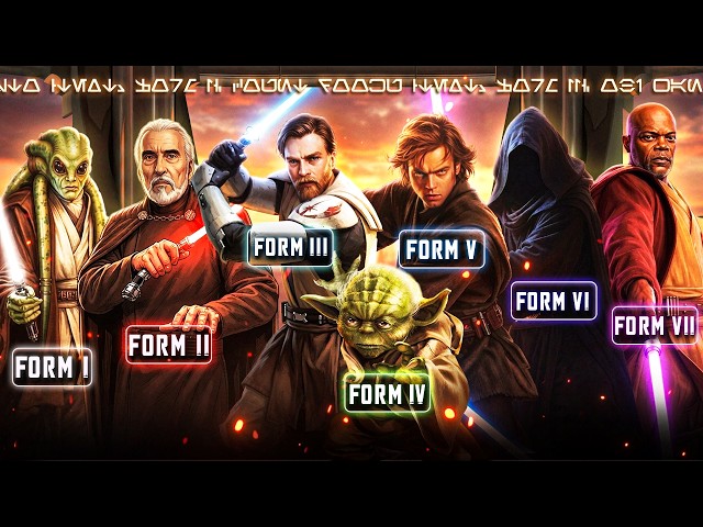 The True Master & Meaning Behind Each Jedi Lightsaber Form