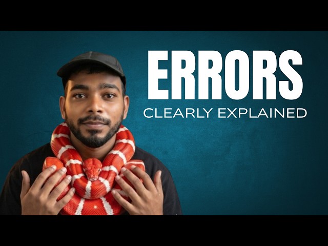 [14] Exception Handling | Python Primer Course | Tamil