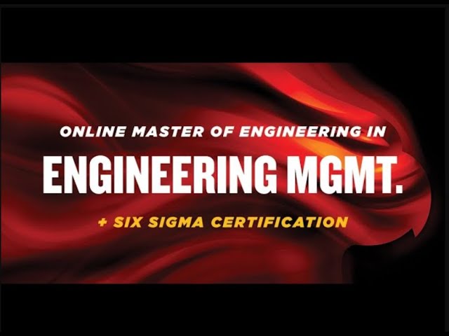 Master of Engineering in Engineering Management Virtual Info Session - 1.15.26