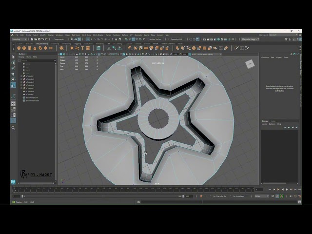 Cómo modelar una figura de 5 puntas en Autodesk Maya | Tutorial paso a paso