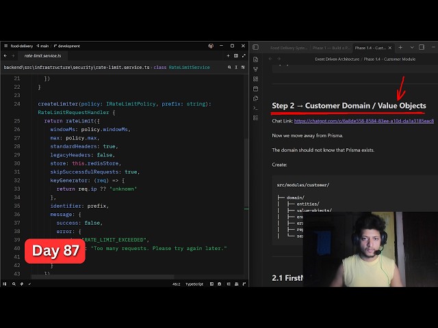 🔴 Day 87 of Learning Advance Backend And System Design (Live Coding)