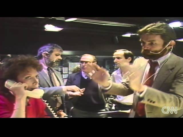 1986: CNN's coverage of the Challenger explosion
